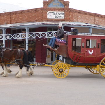 Stagecoach - reenactment in Tombstone AZ